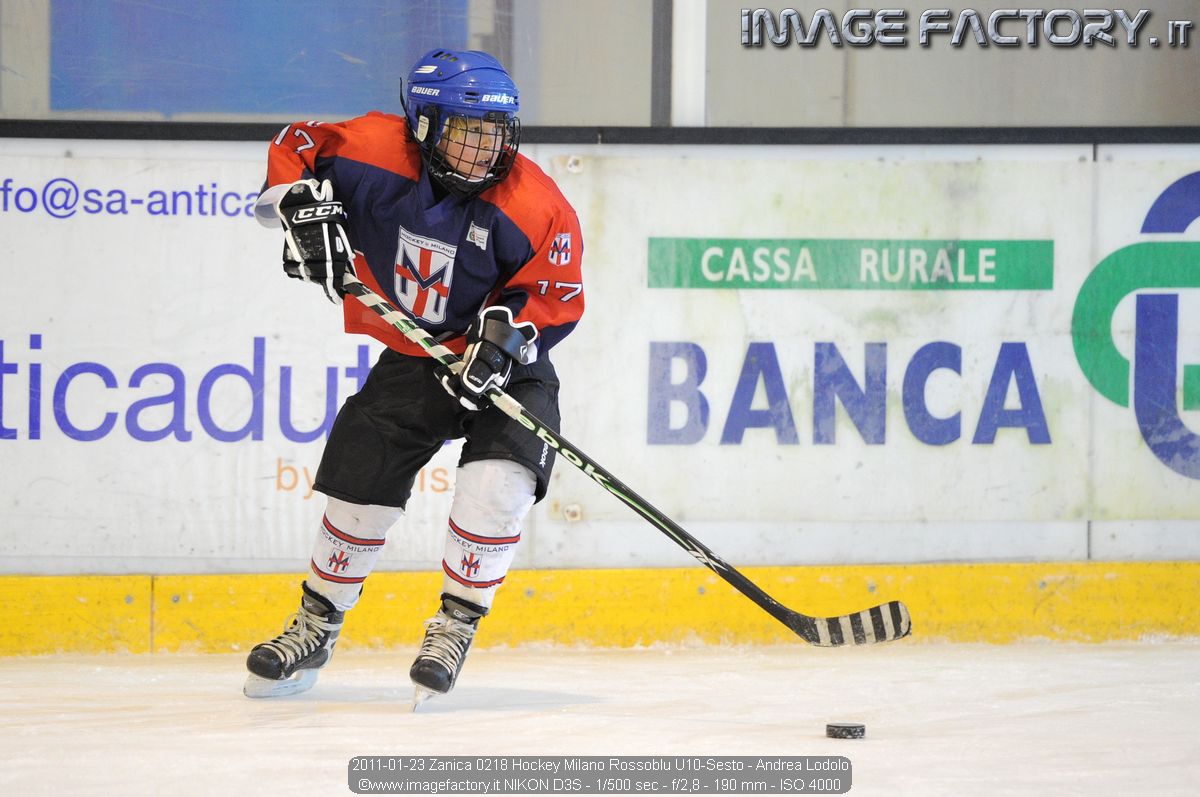 2011-01-23 Zanica 0218 Hockey Milano Rossoblu U10-Sesto - Andrea Lodolo